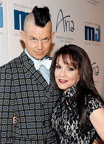 Adrian Young and Nina Kent on red carpet at MJCI Gala at ARIA Resort and Casino Las Vegas 4.5.13