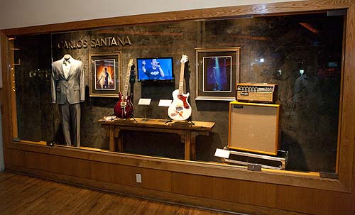 6_Memorabilia_case_featuring_items_from_Supernatural_Santana_A_Trip_Through_The_Hits