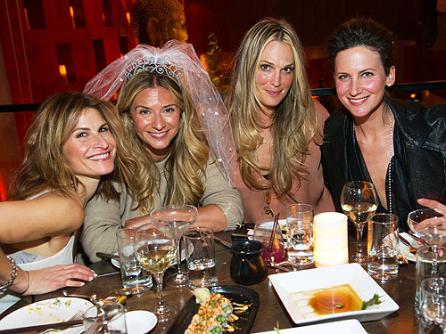 Molly Sims at TAO with friends for a bachelorette party