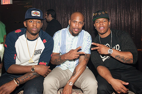 C.J. Miles Courtney Greene and Ray Rice at TAO