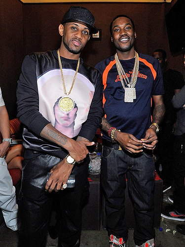 Fabolous and Meek Mill at cabana - David Becker- Wire Image