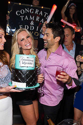 Tamra Barney and Eddie Judge Cake at LAVO