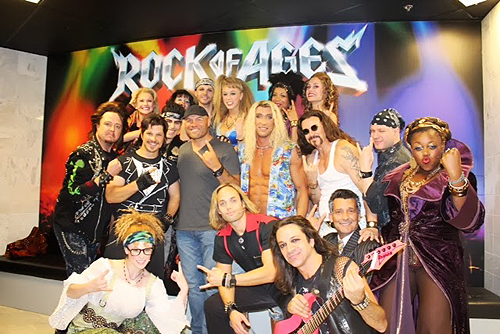 Randy Couture with Rock of Ages Las Vegas Company