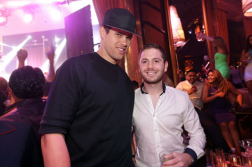 XS nightclub - Kris Humphries and Josh Ketroser - photo credit Danny Mahoney
