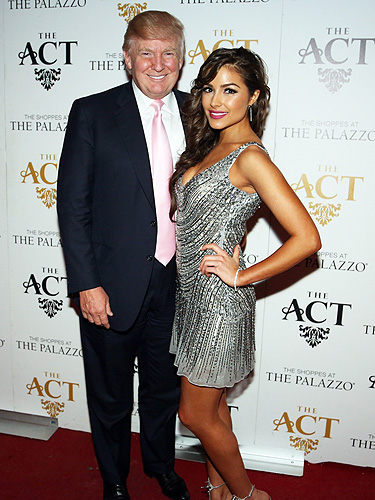 Donald Trump and Olivia Culpo on the red carpet at The ACT