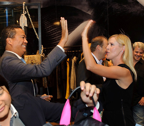 Lanvin_raffle_winner_Jessica_Amick_celebrates_at_Fashions_Night_Out_at_Crystals_at_CityCenter