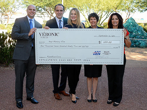 Justin Schmiedel Dr. Jeffrey Cummings Veronic DiCaire Dr. Donna Munic-Miller and Dawn Russi Credit Al Powers Powers Imagery