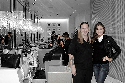 Michael Boychuck with Miss Universe Gabriela Isler at COLOR Salon