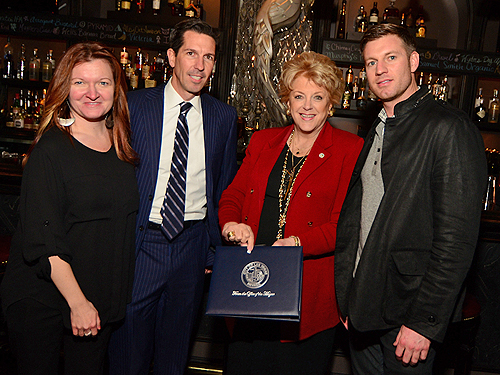 Kenna Warner Mike Parks Mayor Carolyn Goodman Ryan Doherty Certificate of Recognition