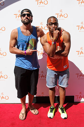 Brody Jennery William Lifestyle TAO Beach red carpet