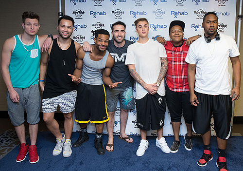 King Bach Sam Shahidi Justin Bieber and Kyle Massey