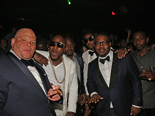 Shawn Pecas Costner Young Jeezy Steve Stoute Fabolous and Emory Jones attend DUSSE Presents Fight Weekend At Marquee Las Vegas Hosted By JAY-Z photo by Johnny Nunez