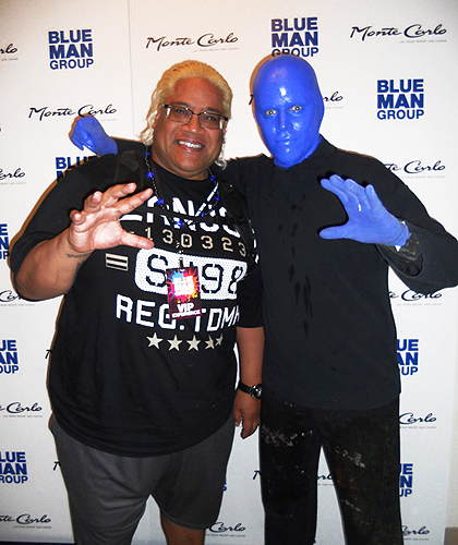 6.23.15 Rikishi at Blue Man Group in Monte Carlo Resort and Casino