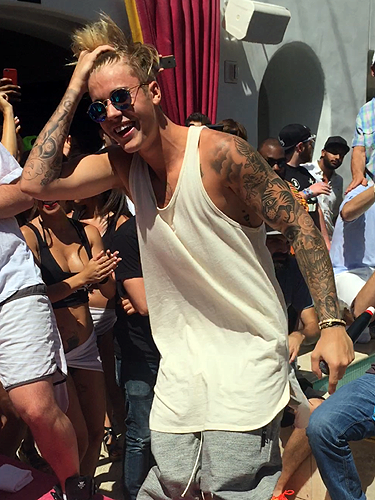 Bieber at Drais Beachclub 1