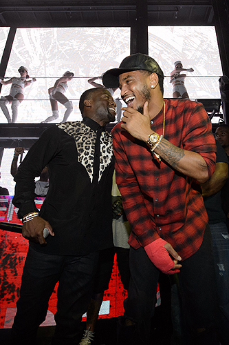 Kevin Hart and Trey Songz at Marquee