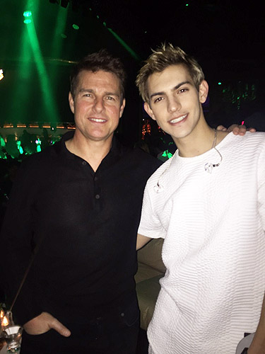 Tom Cruise and Nick Hissom at XS Nightclubs at Wynn Las Vegas 12.4.15 low res