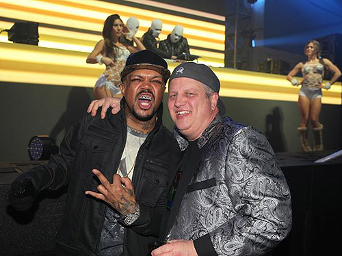 DJ Paul and the D CEO and co-owner Derek Stevens at DLVEC