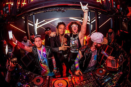 Redfoo and Wiz Khalifa at Marquee 4.18.16