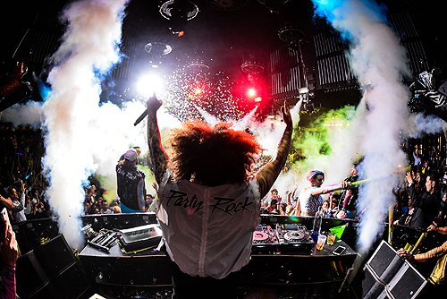 Redfoo in DJ Booth at Marquee 4.18.16