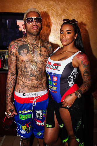 Kid Ink and Asiah Azante at TAO Beach 5.29.16 Brenton Ho