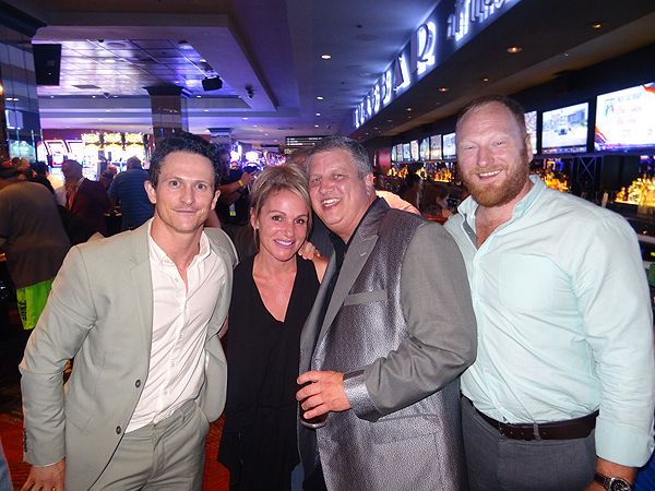 Kingdoms Jonathan Tucker and Mac Brandt visit LONGBAR with the Ds Owner Derek Stevens and wife Nicole Parthum