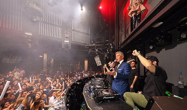 Michael Buffer in DJ Booth at Marquee 11.19.16