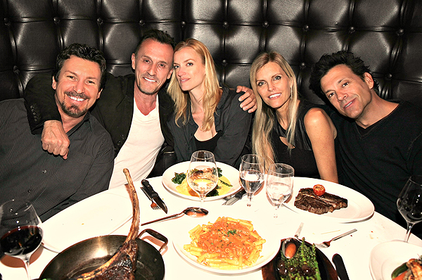 Richard Wilk Robert Knepper with wife Nadine and friends