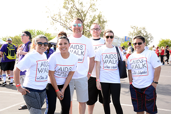 Walkers don their AFAN AIDS Walk Las Vegas Shirts Courtesy Te Ann Lakeotes TMLphoto
