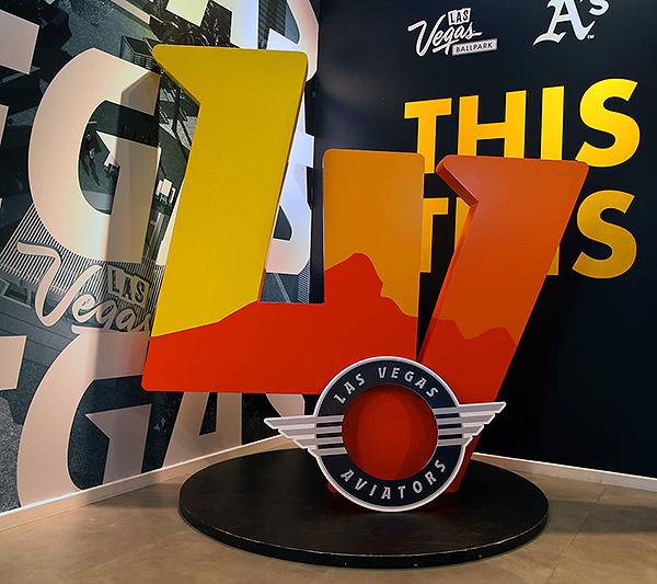 Las Vegas Aviators Large Logo Display