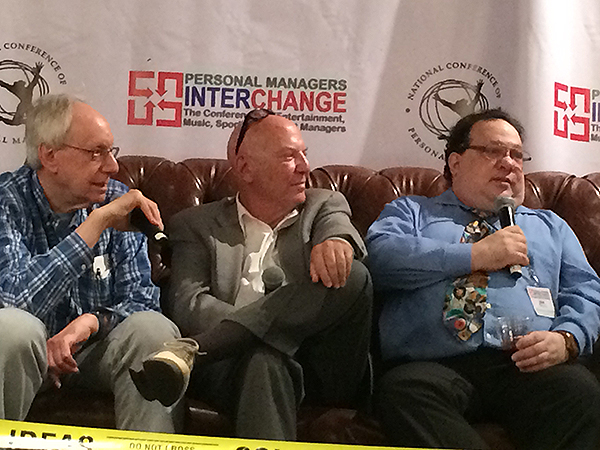 Barry Bergman, Eric Gardner and Jeff Grinstein on Wild Card panel at Personal Managers Interchange - Photo credit: Patty Fantasia